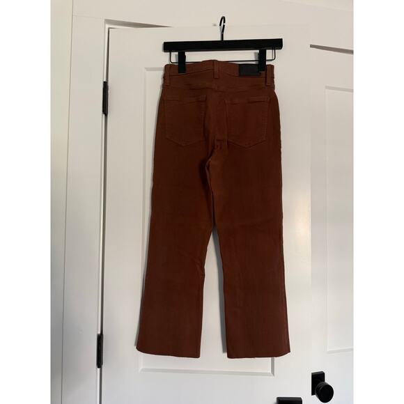 $198 Pistola Lennon Coated Crop - Saddle Brown 27, 22” inseam - Picture 6 of 15